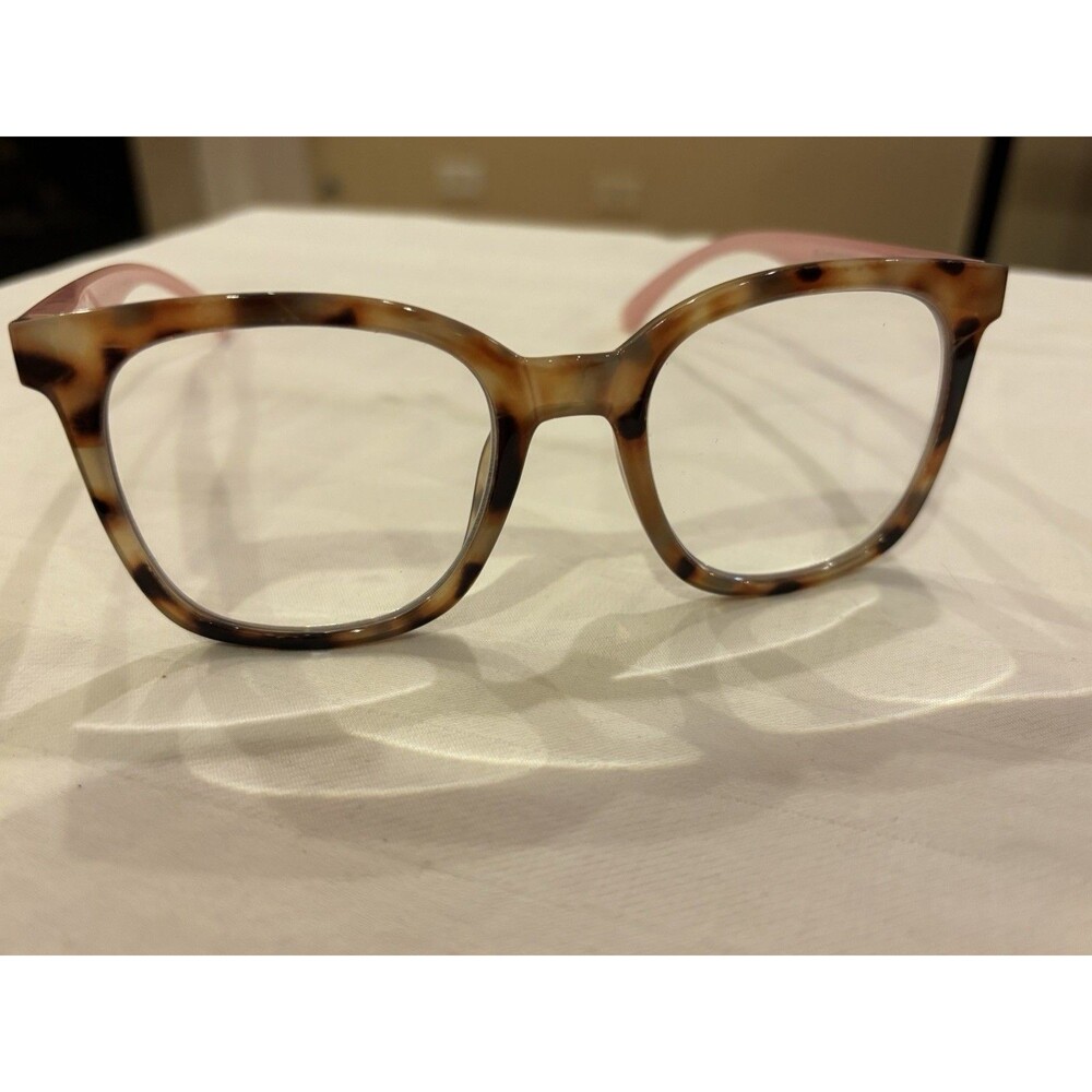 E-specs PR20989 Milky Demi Blush Tortoise Reading Glasses +1.25 - +2.50 Frames - Picture 2 of 7